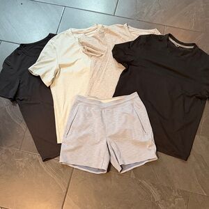 LULULEMON MEN’S BUNDLE. 4 Tees & Shorts - Size M